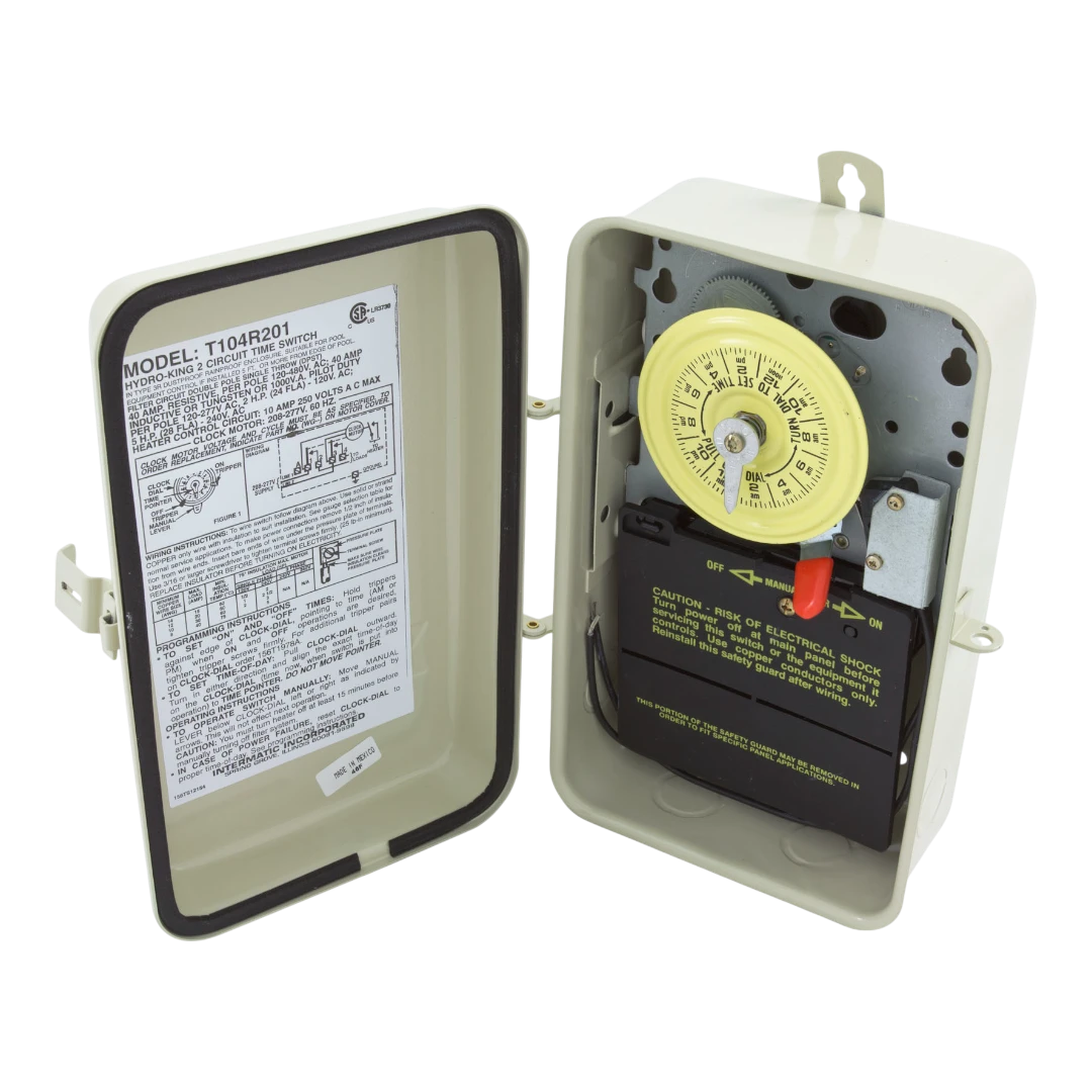 Intermatic 24-Hour Mechanical Time Switch with Type 3R Metal Enclosure, DPST, for Pool and Spa Automation