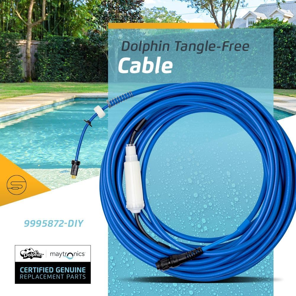 Dolphin 60' Cable and Swivel Assy for DX Pool Cleaners | 9995872-DIY