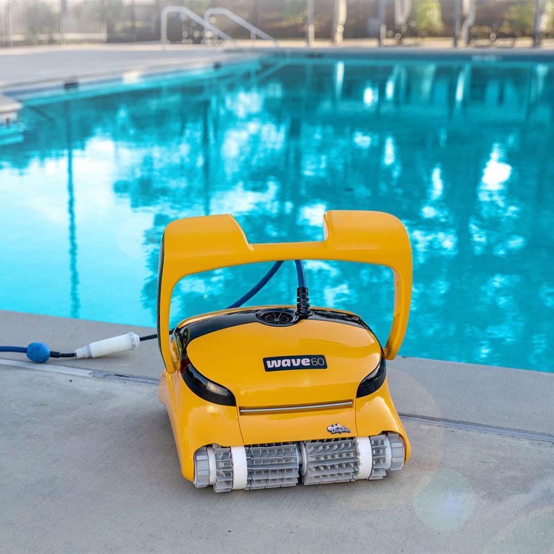 Dolphin Wave 60 Robotic Pool Cleaner w/ Caddy | 60 Foot Cable | 99991060-US