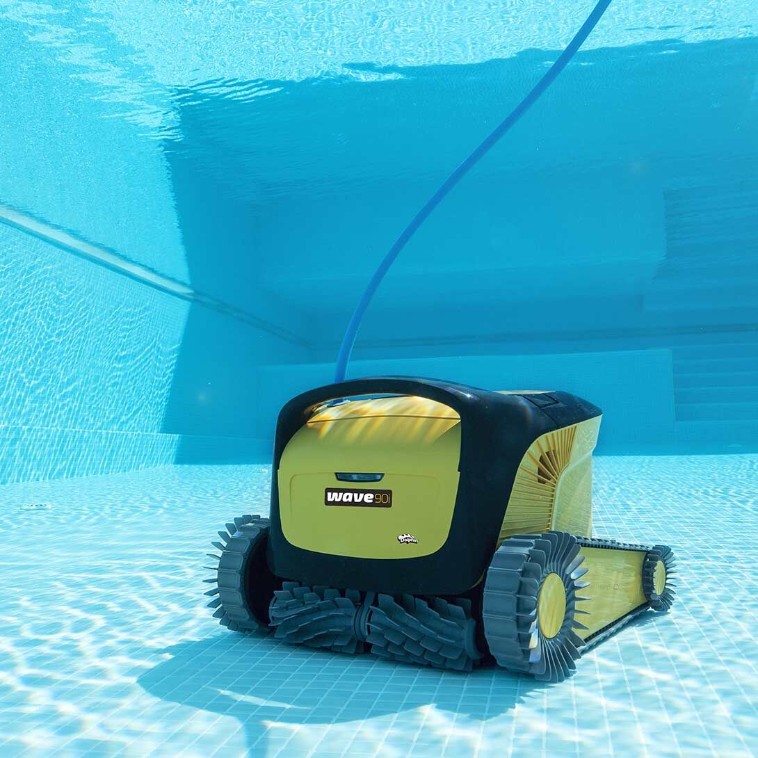 Dolphin Wave 90i Commercial Robotic Pool Cleaner w/ Caddy | 24m Foot Cable | 99996890-US