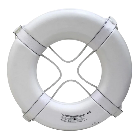 Kemp USA 24-inch Coast Guard Approved White Ring Buoy - EZ Pools