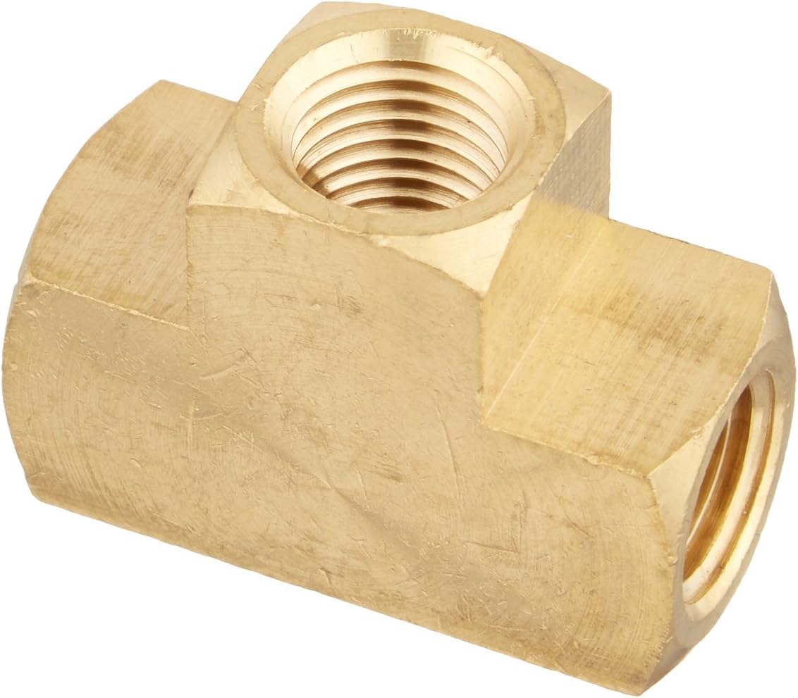 Pentair 1/4" 2000 and 4000 Series Brass Tee Fitting 071982