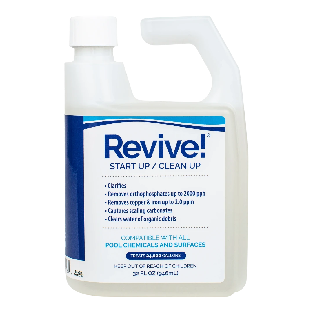 APi Revive! Start Up pool treatment for clear water and algae control.