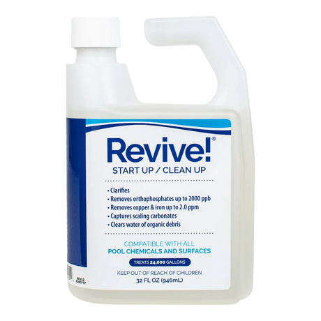 APi Revive! Start Up pool treatment for clear water and algae control.