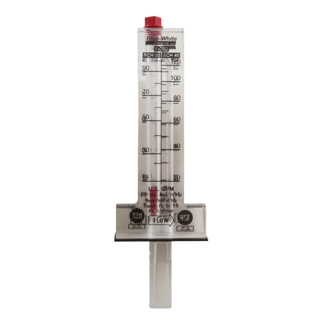 Blue White 1-1/2 inch Flow Meter