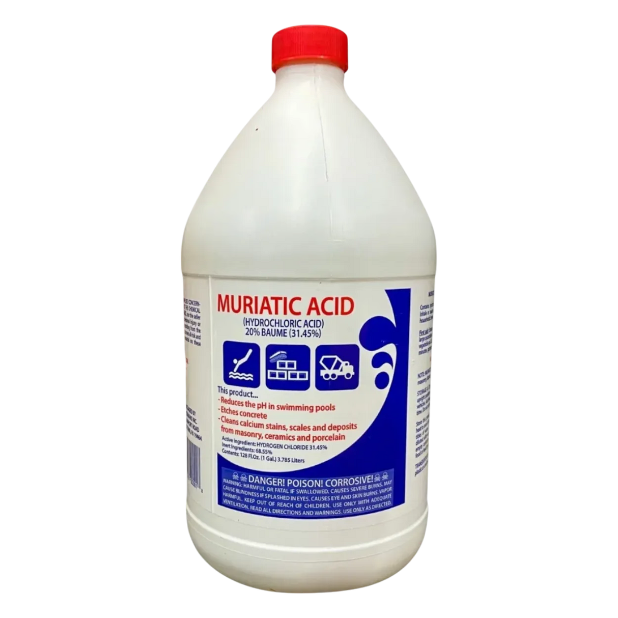 Buckmans Muriatic Acid for Pools, Concrete Etching, Acid Washing