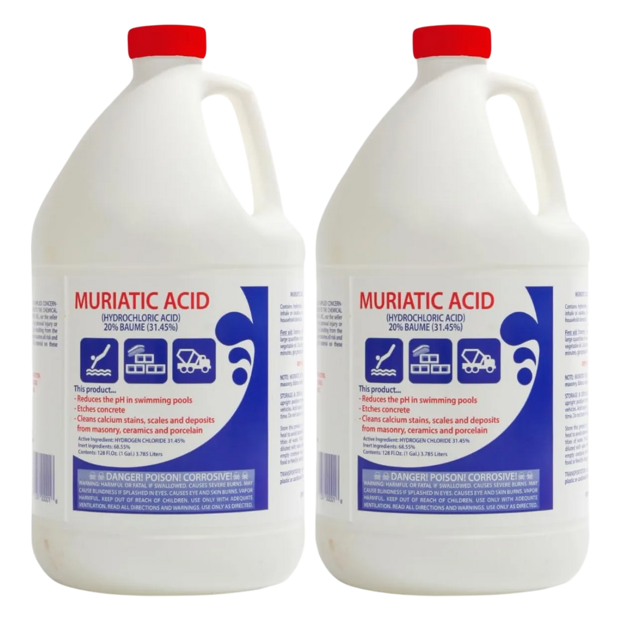 Buckmans Muriatic Acid for Pools, Concrete Etching, Acid Washing