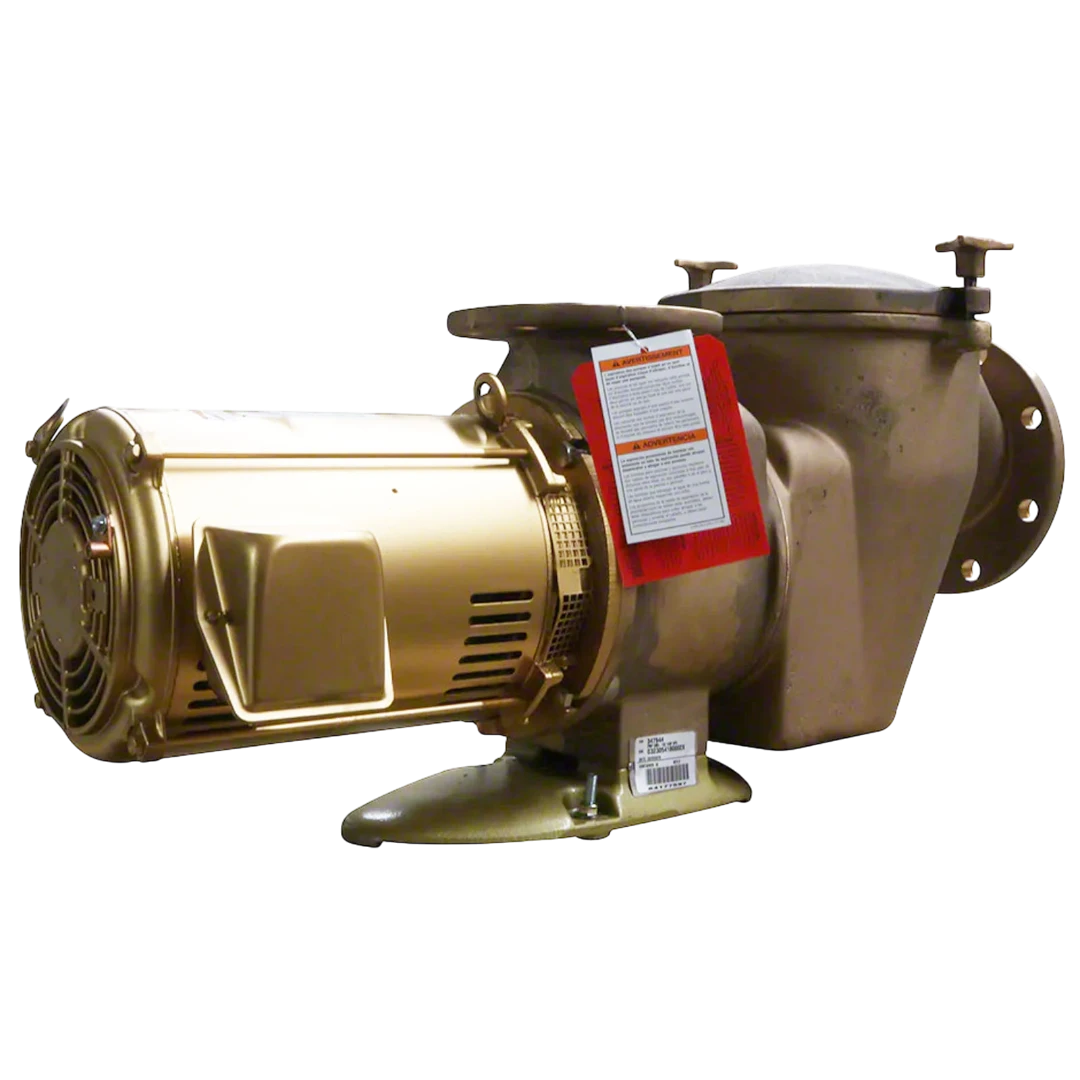 C-Series CHK-100 10 HP high head pump with bronze strainer pot and 3-phase design