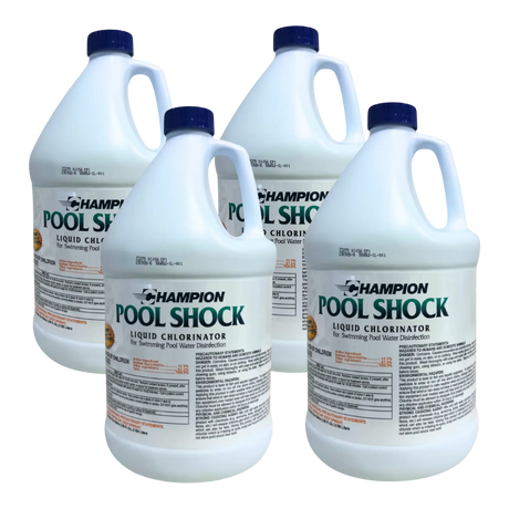 Champion Pool Shock Liquid Chlorinator, Case of 4