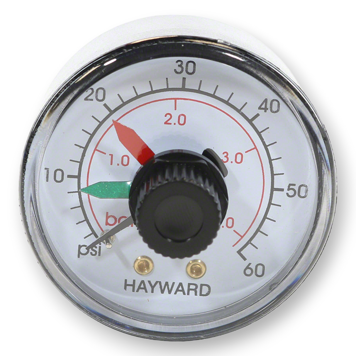 Hayward 0 - 60 PSI Back Mount Pressure Gauge for Hayward Cartridge & DE Filters| ECX2712B1