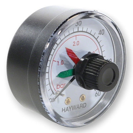 Hayward 0 - 60 PSI Back Mount Pressure Gauge for Hayward Cartridge & DE Filters| ECX2712B1