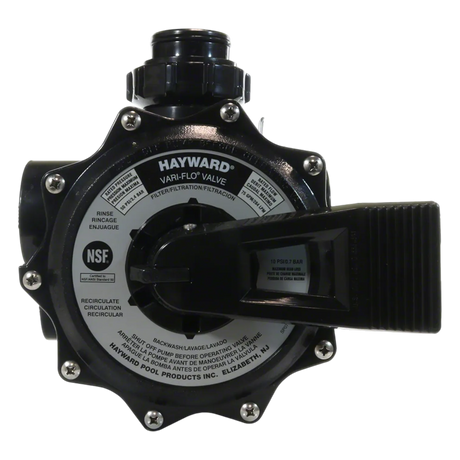 Hayward  2" Black Vari-Flo Side Mount Multiport Valve - SP0715X62