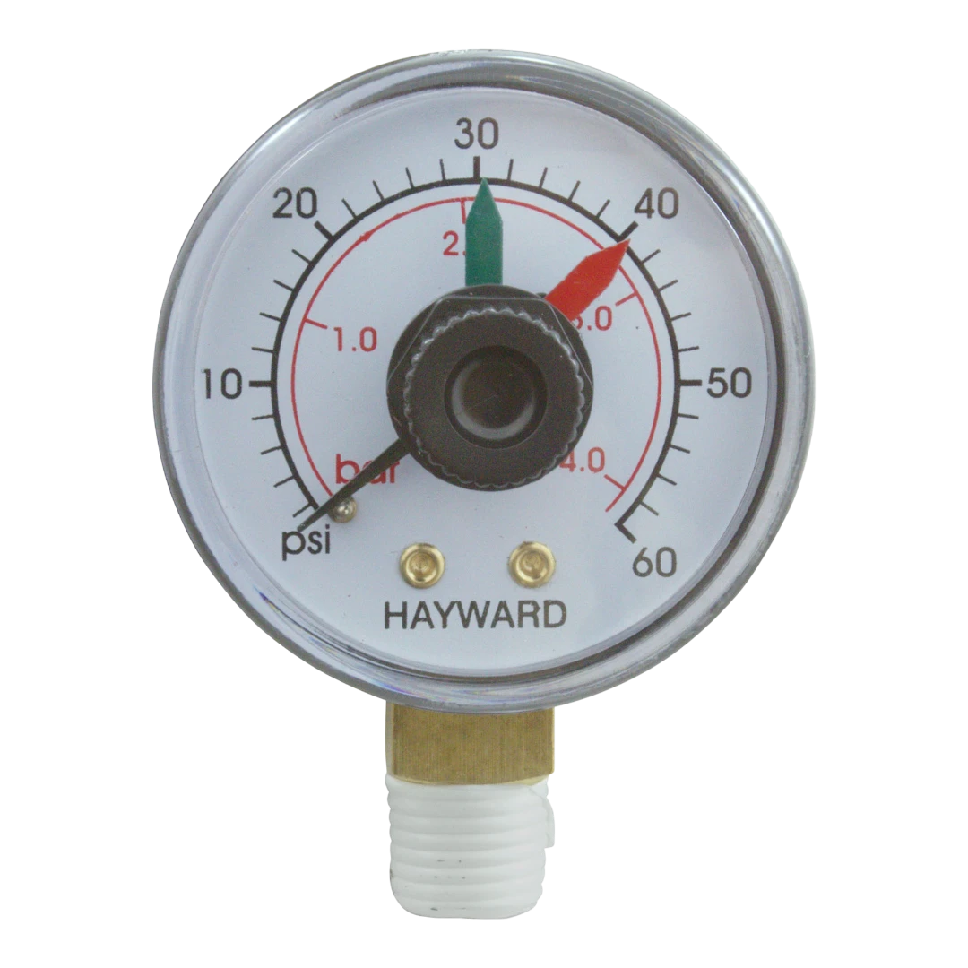 Hayward 0-60 PSI Bottom-Mount Pressure Gauge