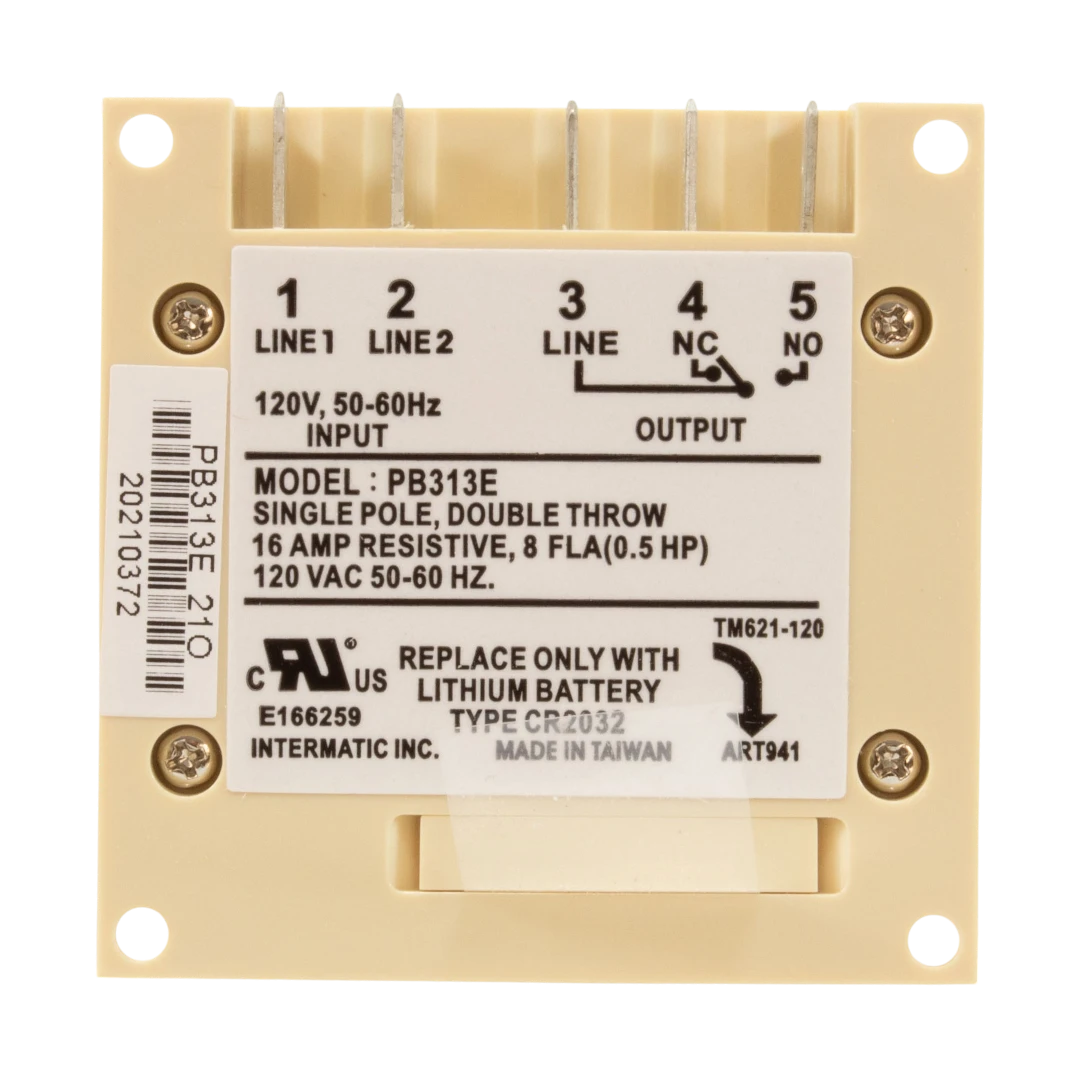 Intermatic PB313E 24-Hour Electronic Timer for Pool Pumps, Spa Systems, and Light Automation