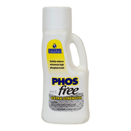 Natural Chemistry Phosfree Extra Strength phosphate remover for pools.