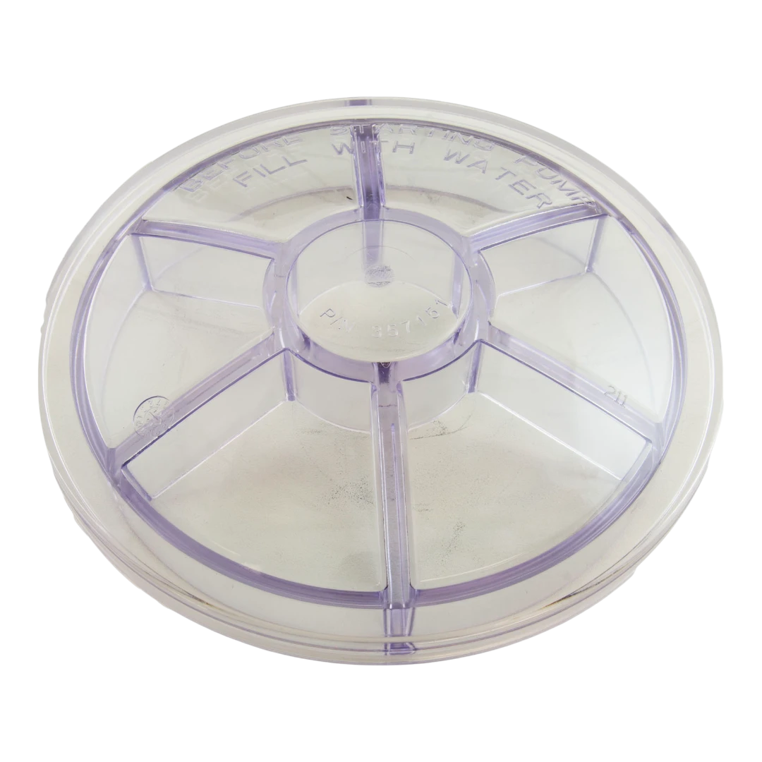 Pentair 357151 clear pump lid compatible with IntelliFlo and WhisperFlo pumps