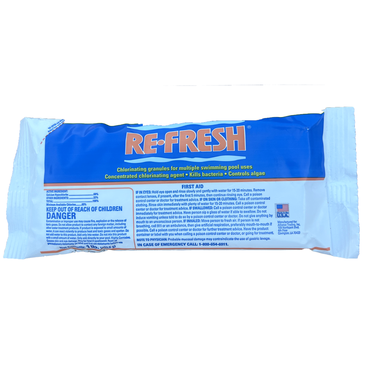 Refresh 68% Cal Hypo Shock Bags for Pools & Spas