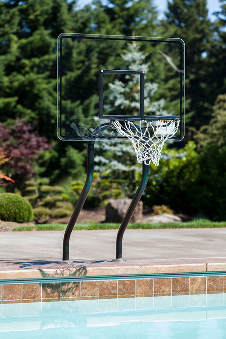 S.R. Smith Swim N' Dunk Basketball Hoop For Inground Pools With Anchors