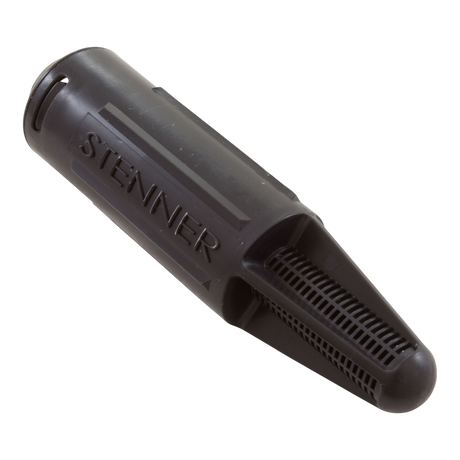 Stenner 3/8 inch suction line strainer for feed pumps with ceramic weight.