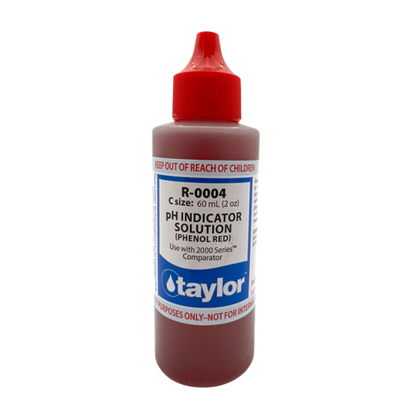 Taylor pH Indicator Solution #4, R-0004-C, 2 oz bottle