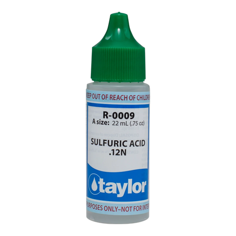 Taylor R-0009 Sulphuric Acid .12N, R-0009-A, .75oz oz bottle