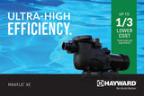 Hayward MaxFlo® XE Ultra-High Efficiency Multi-Speed Pool Pump | 1.65 Total HP 230V/115V | W3SP2310X15XE - EZ Pools