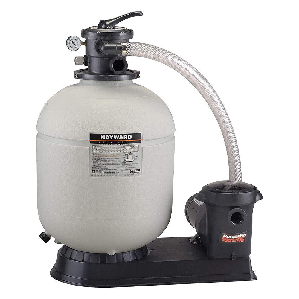 Hayward W3S210T93S Pro Series 21" Pool Sand Filter with 1.5HP PowerFlo Matrix Pump | W3S210T93S - EZ Pools