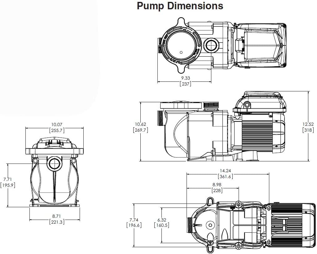 Pentair Superflo VS Variable Speed 1.5HP Pool Pump | 115 / 230V | 342001 - EZ Pools