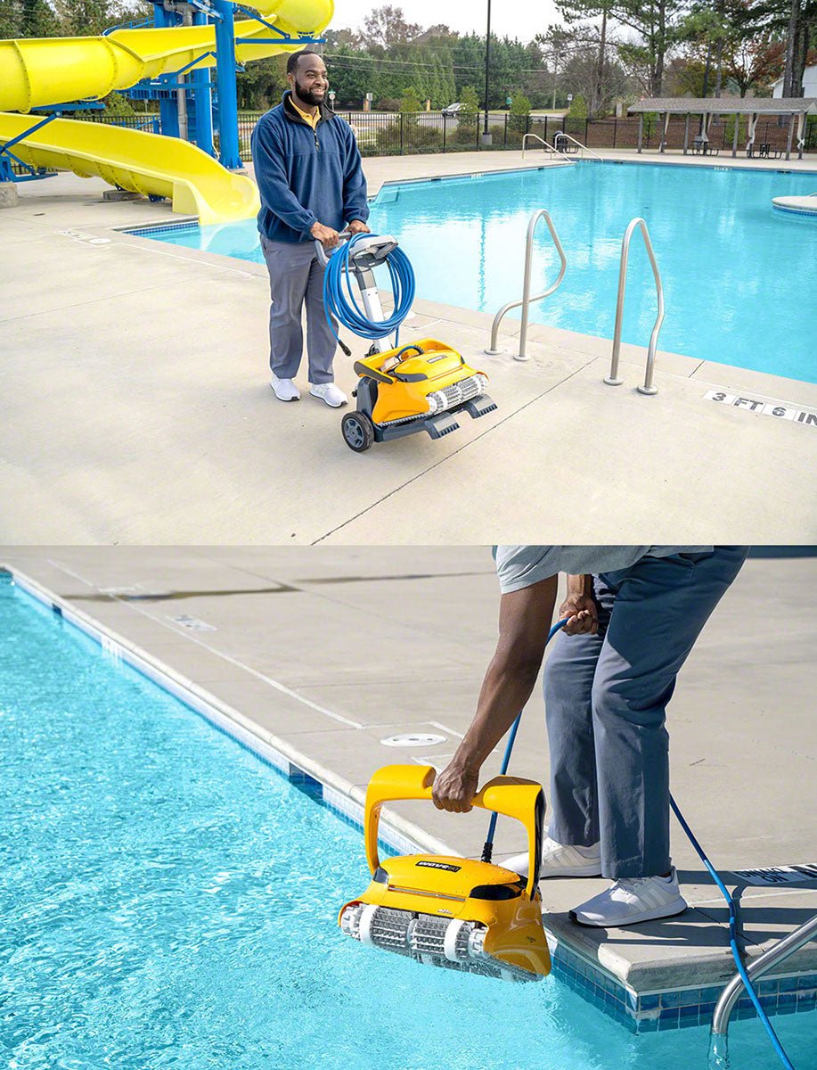 Wave 60 Commercial Pool Cleaner - 60 Foot Swivel Cable and Caddy - EZ Pools